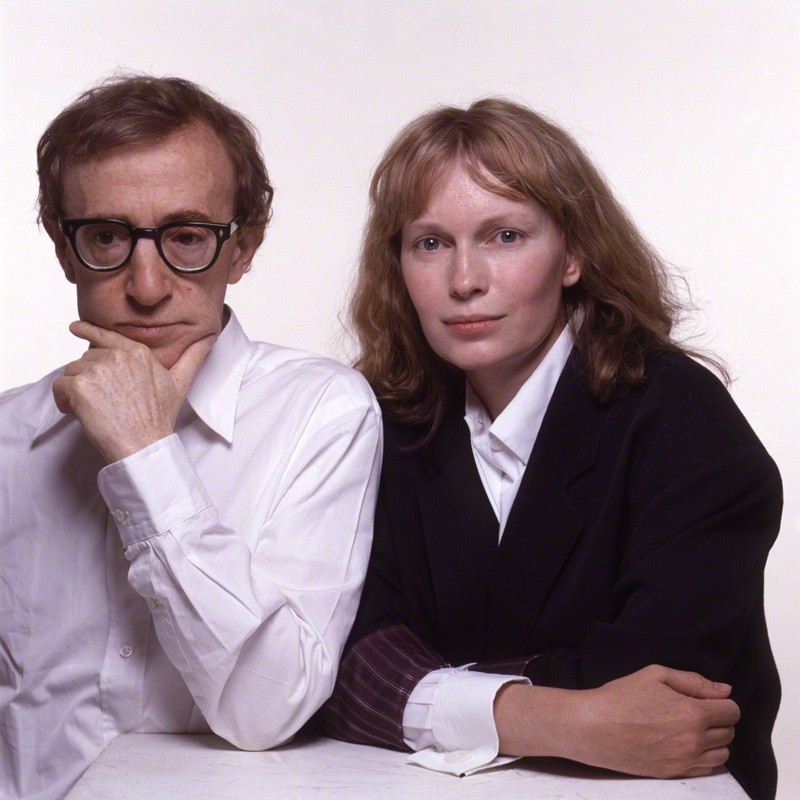 NPG x126154; Woody Allen; Mia Farrow by Terry O’Neill
